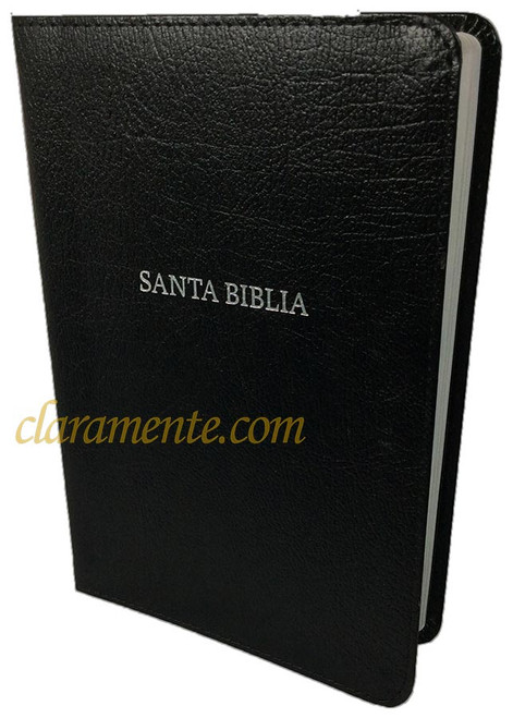 Biblia Letra Grande manual RV1960, piel fabricada, negro