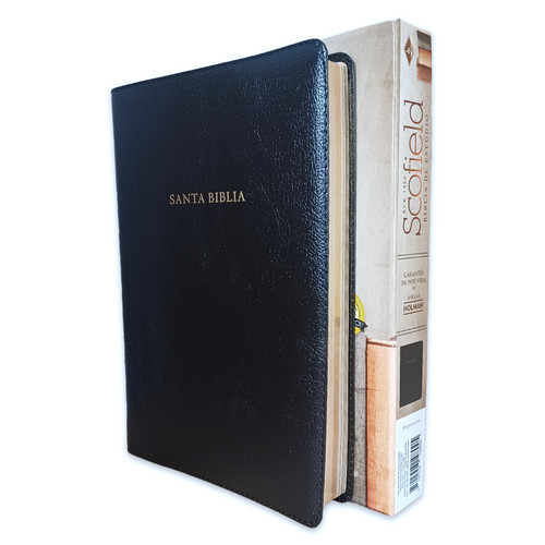 Biblia de Estudio Scofield RV1960, piel especial, negro