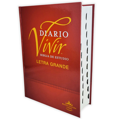 Biblia de Estudio del Diario Vivir Letra Grande: RV1960 - tapa dura con índice Biblia de Estudio del Diario Vivir Letra Grande: RV1960 - tapa dura con índice