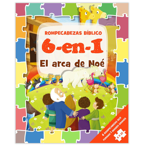 El Arca de Noé: Rompecabezas Bíblico 6-en-1, tapa dura acolchonada