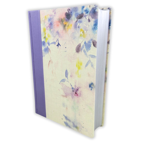 Biblia de Estudio para La Mujer NVI - tapa dura en tela acuarela púrpura