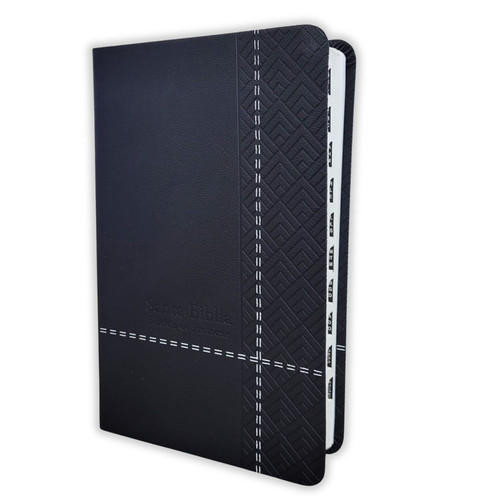 Biblia de Promesas Manual RV1960: imit. piel negro con índice