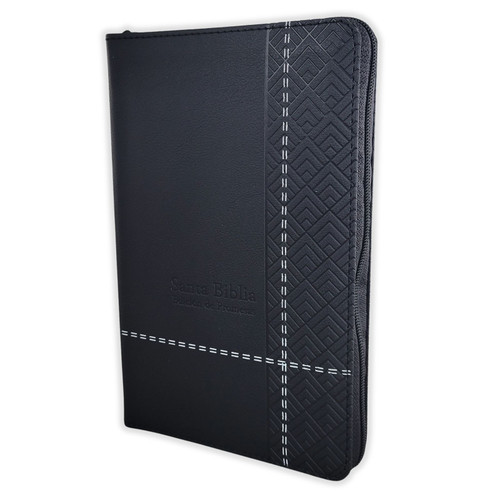 Biblia de Promesas con Cierre Manual RV1960: imit. piel negro
