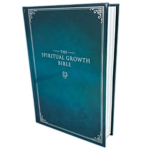 The Spiritual Growth Bible NLT: teal hardcover