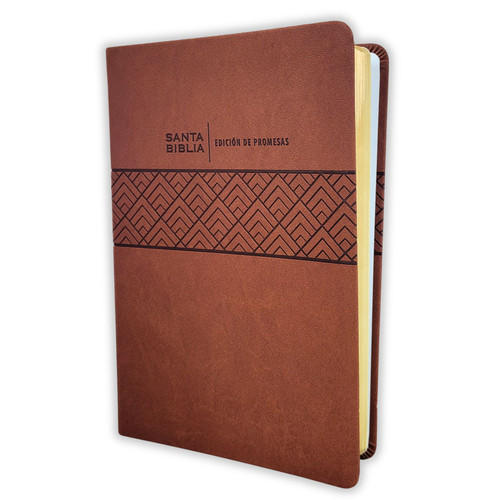 Biblia de Promesas Letra Grande RV1960, imit. piel café