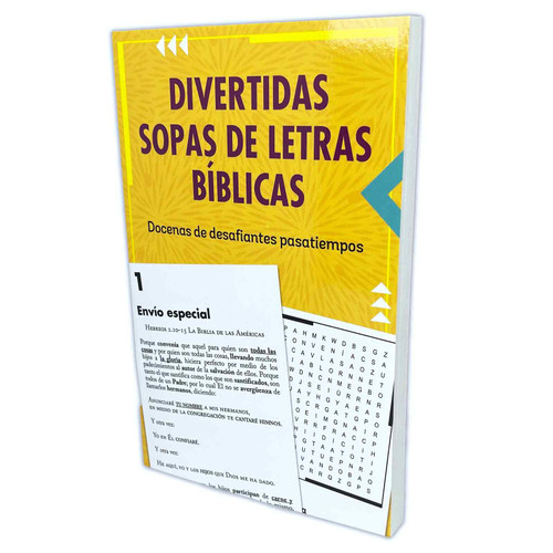 Divertidas sopas de letras bíblicas: Docenas de desafiantes pasatiempos