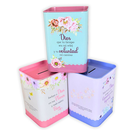 Alcancías Metálicas Inspiración - paquete surtido de 6