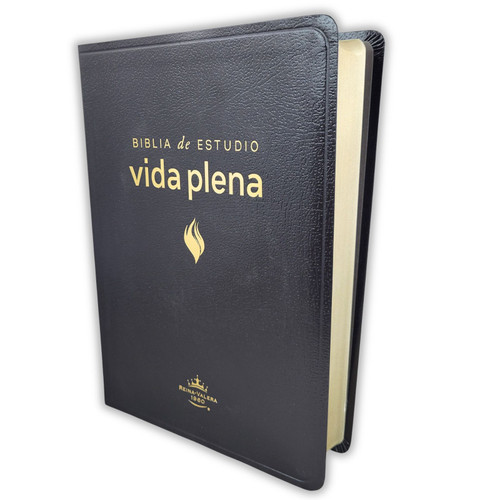 Biblia de Estudio de la Vida Plena RV1960, imit. piel negro