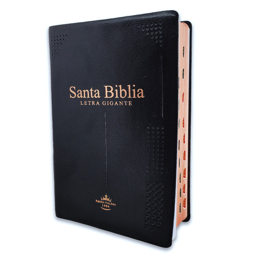Biblia Letra Gigante Manual 14 puntos RV1960 vinilo negro con índice