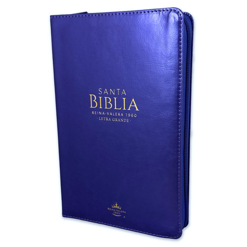 Biblia con Cierre Letra Grande 12 puntos RV1960 imit piel lila