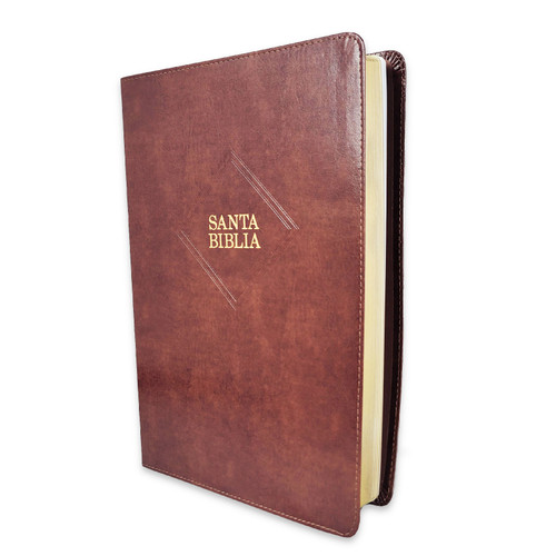 Biblia Letra Súper Gigante RV1960 imit. piel café