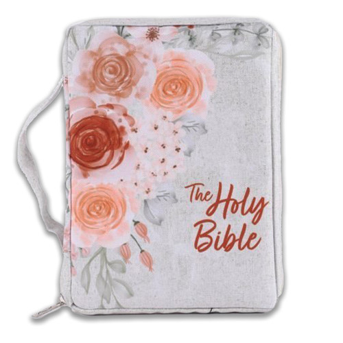 Bible Cover, Medium Size, The Holy Bible, Canvas fabric