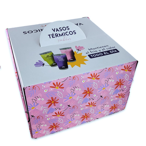 Set de Vasos Térmicos para Mujer 30 oz, caja de 9 vasos