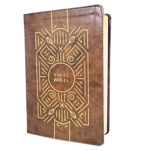 Biblia de Credos y Confesiones Letra Gigante RV1960, imit. piel café