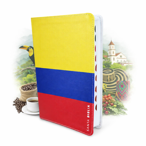 Biblia Letra Grande 12 puntos RV1960, imit. piel con índice - Colombia