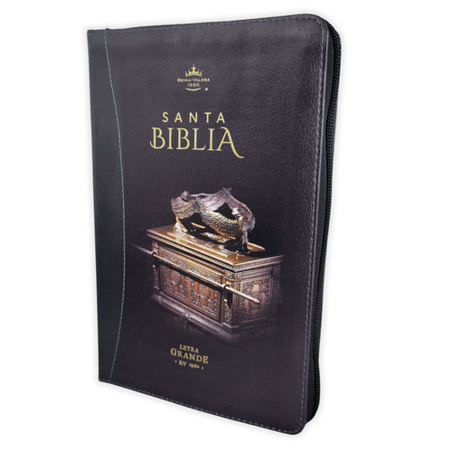 Biblia con Cierre Letra Grande 12 puntos RV1960, imit piel vino con índice - Arca del Pacto