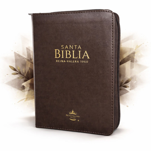 Biblia de Bolsillo con Cierre RV1960 imit piel mocha con índice