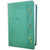 Biblia con Letra Gigante RV1960, imit piel verde con pájaros y canto floral