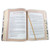 The Spiritual Growth Bible NLT: navy leaf faux leather with thumb index