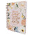 Large Wirebound Journal: Strength and dignity - Proverbs 31:25, pink floral hardcover