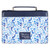 Bible Cover, Extra Large Size, Trust in the Lord, Proverbs 3:5, blue botany faux leather
