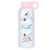 Glass Water Bottle: Walk by faith - 2 Corinthians 5:7, peach floral