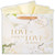Large Landscape Gift Bag with Tissue Sheets: Love - Corinthians 13:4, white rose
