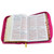 Biblia Compacta con Cierre Letra Grande 11 puntos RV1960, imit piel fucsia floral con índice