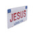 Placa Metálica para Automóvil: Jesus Loves You