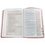 The Spiritual Growth Bible NLT, coral vines faux leather with thumb index
