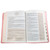 The Spiritual Growth Bible NLT, pink floral faux leather with thumb index