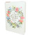 Faux Leather Zippered Journal: A sweet friendship - Proverbs 27:9, bright floral wreath