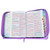 Biblia con Cierre Portátil Letra Grande 12 puntos RV1960, imit piel lila flores acuarela con índice y canto floral