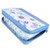 Biblia con Cierre Portátil Letra Grande 12 puntos RV1960, imit piel blanco y azul floral con índice y canto floral