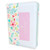 Biblia con Cierre Compacta Letra Grande 11 puntos RV1960, imit piel duotono blanco y rosa floral con índice y canto floral