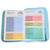 Biblia con Cierre Letra Gigante Manual 14 puntos RV1960, imit piel azul floral con índice y canto floral