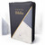 Biblia con Cierre Portátil Letra Grande 12 puntos RV1960, imit piel tricolor negro/gris/blanco mármol con índice