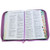 Biblia con Cierre Letra Gigante Manual 14 puntos RV1960, imit piel lila mariposa con índice y canto floral