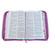 Biblia con Cierre Letra Gigante Manual 14 puntos RV1960, imit piel lila floral con índice y canto floral