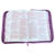 Biblia con Cierre Letra Gigante Manual 14 puntos RV1960, imit piel lila floral con índice y canto floral