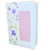 Biblia con Cierre Portátil Letra Grande 12 puntos RV1960, imit piel blanco floral lila con índice y canto floral
