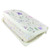 Biblia con Cierre Portátil Letra Grande 12 puntos RV1960, imit piel blanco floral lila con índice y canto floral