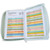 Biblia con Cierre Portátil Letra Grande 12 puntos RV1960, imit piel tricolor verde/rosa/blanco con índice y canto floral