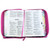 Biblia con Cierre Portátil Letra Grande 12 puntos RV1960, imit piel fucsia flores acuarela con índice y canto floral