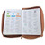 Biblia con Cierre Portátil Letra Grande 12 puntos RV1960, imit piel flores blanco con índice y canto floral
