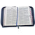 Biblia con Cierre Portátil Letra Grande 12 puntos RV1960, imit piel azul grísaceo y águila volando con índice