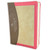 Biblia con Cierre Compacta 11 puntos RV1960 imit piel tricolor café/coral/tela beige con índice
