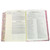 Biblia de Apuntes con Margen Amplio RV1960, tapa dura rosada floral con canto floral