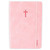 Wineskin Soft Cover Notebook with Elastic Strap, rose pink faux leather