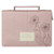 Bible Cover, Always Be Joyful, mauve floral faux leather